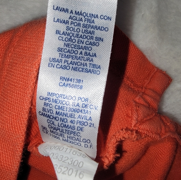 Chaps Burnt Orange Polo Shirt Vibrant Classic Design - Picture 8 of 8